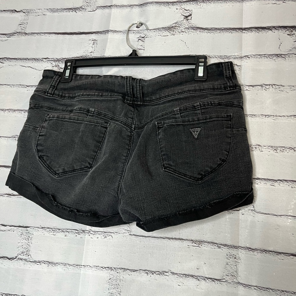 Vintage 90s Guess Jean Shorts Womens 32 High Rise Mom Core USA Button Fly Y2K - Picture 9 of 16